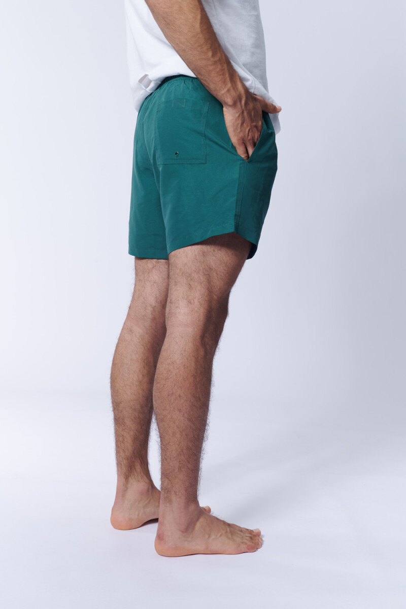 Short de Baño Liso Verde