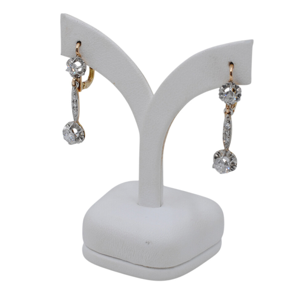 Caravanas oro 18k brillantes y diamantes Caravanas oro 18k brillantes y diamantes