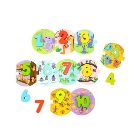 Puzzle Tooky Toy con Números 20 Pzas TL496 001