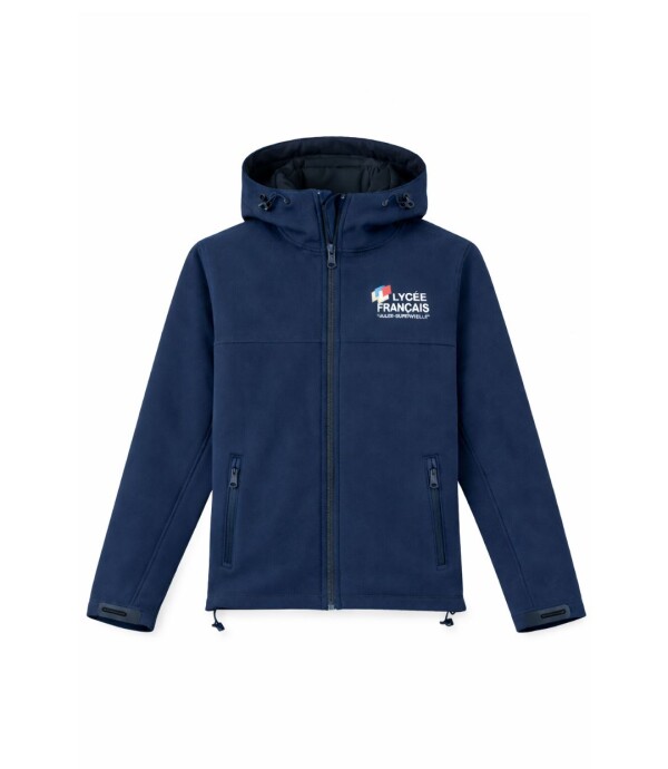 Campera Light-shell c/capucha Navy