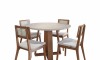 Juego de comedor 4 sillas y Mesa redonda - Manhattan Juego de comedor 4 sillas y Mesa redonda - Manhattan