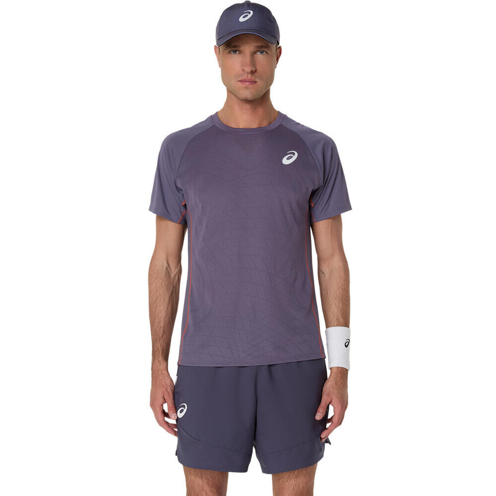 Polo Tenis Match Actibreeze SS Top Hombre Greyish Purple