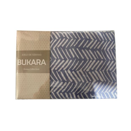 Juego de Sábanas Bukara Celeste 2 Plazas