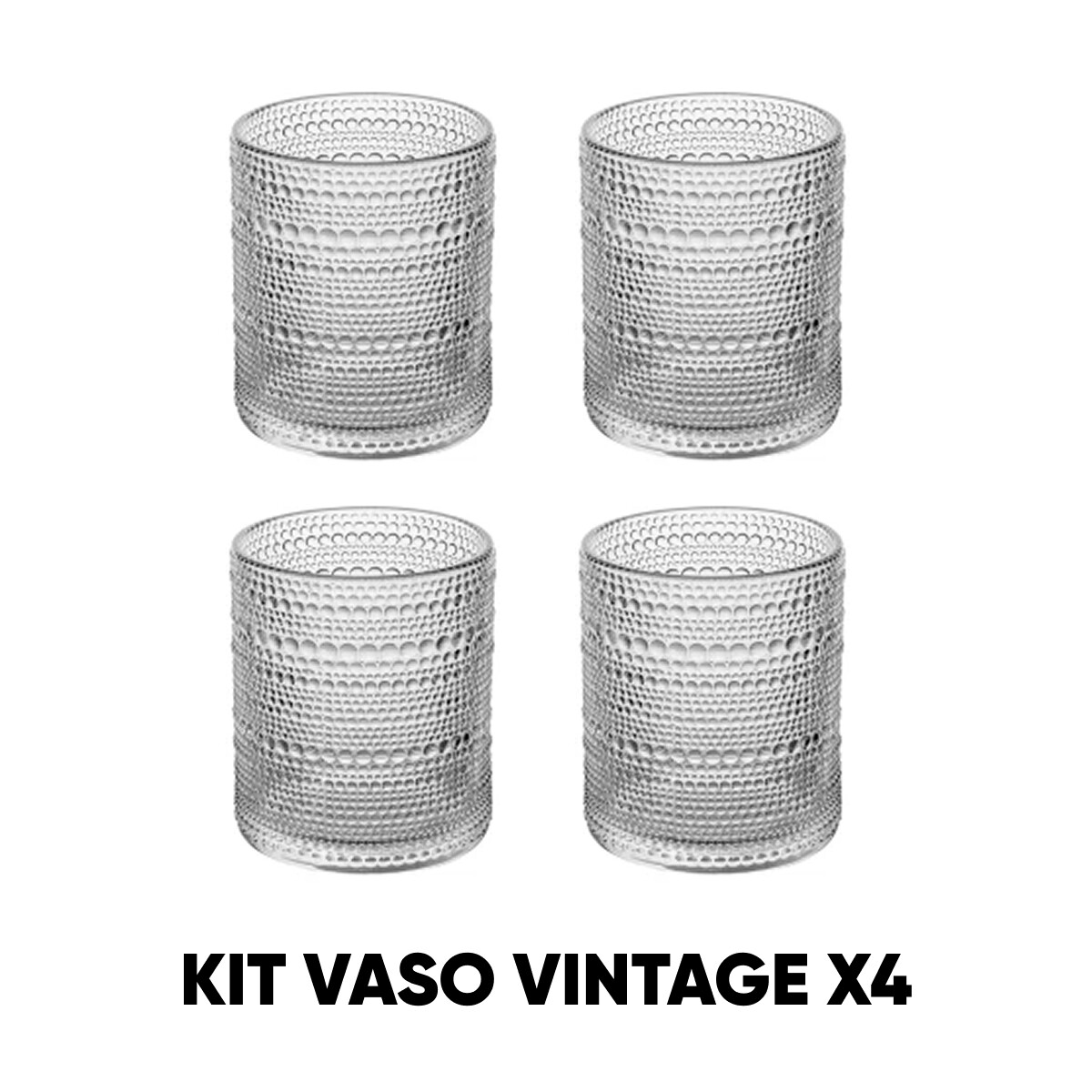 Sets x4 vasos vintage 