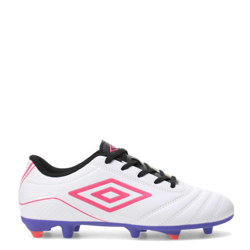 Championes de Niños Fútbol 11 Umbro Classico III HG Blanco - Rosado
