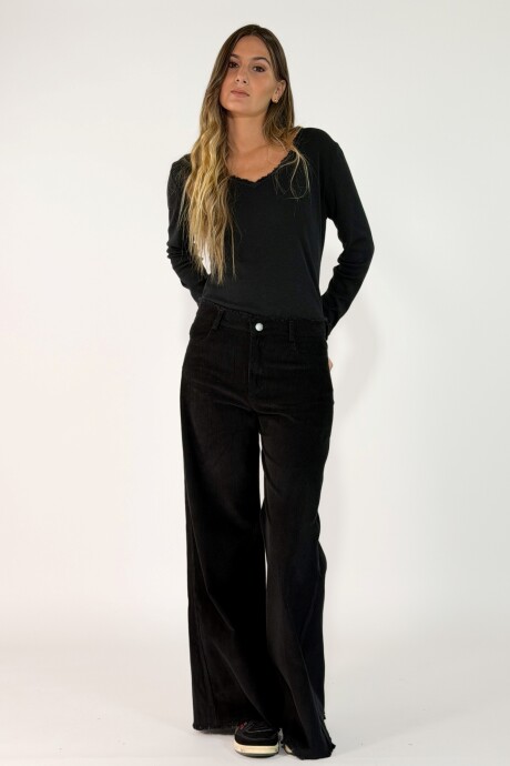 PANTALON PANA LENNON Negro