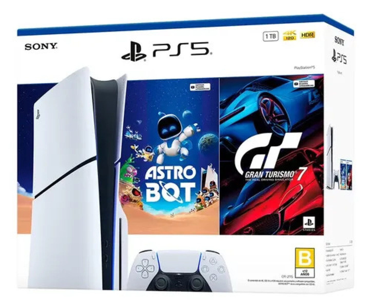 PS5 SLIM CON LECTORA 0KM + 2 JUEGOS 