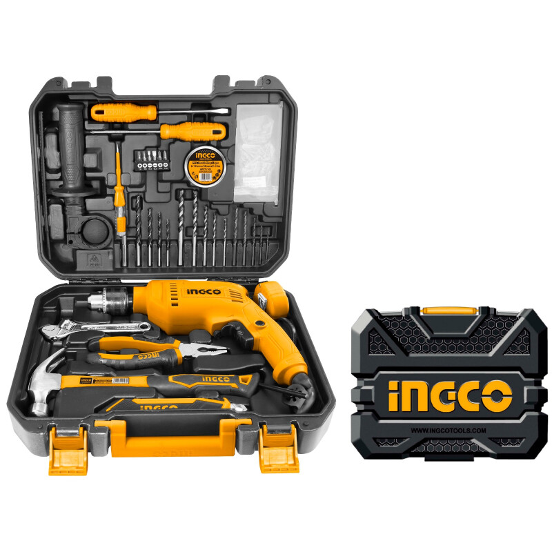 KIT TALADRO PERCUTOR 550W + 111 HERRAMIENTAS EN VALIJA PLASTICA INGCO HKTHP11111 KIT TALADRO PERCUTOR 550W + 111 HERRAMIENTAS EN VALIJA PLASTICA INGCO HKTHP11111