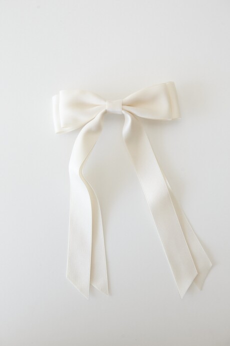 BROCHE SILKY BOW BEIGE