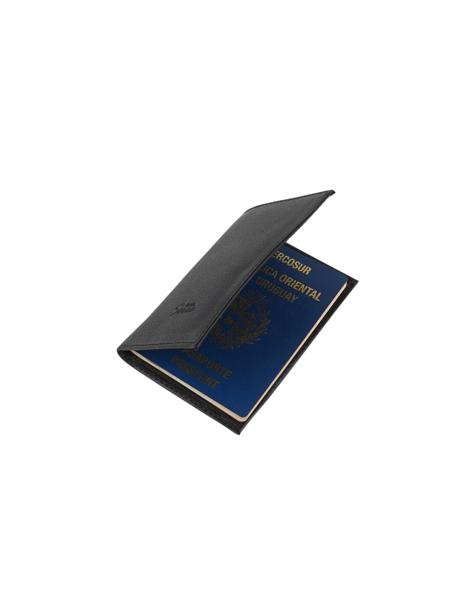 Porta pasaporte - Negro 