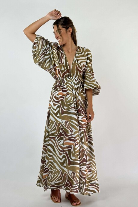 VESTIDO SPRITZ Marron