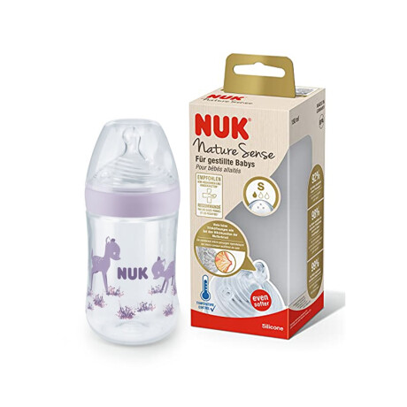 Nuk Nature Sense Mamadera 150ml Tetina S Violeta