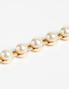 Pulseras Flexibles Perla Pulsera Flexible Bolones Perla - Dorado