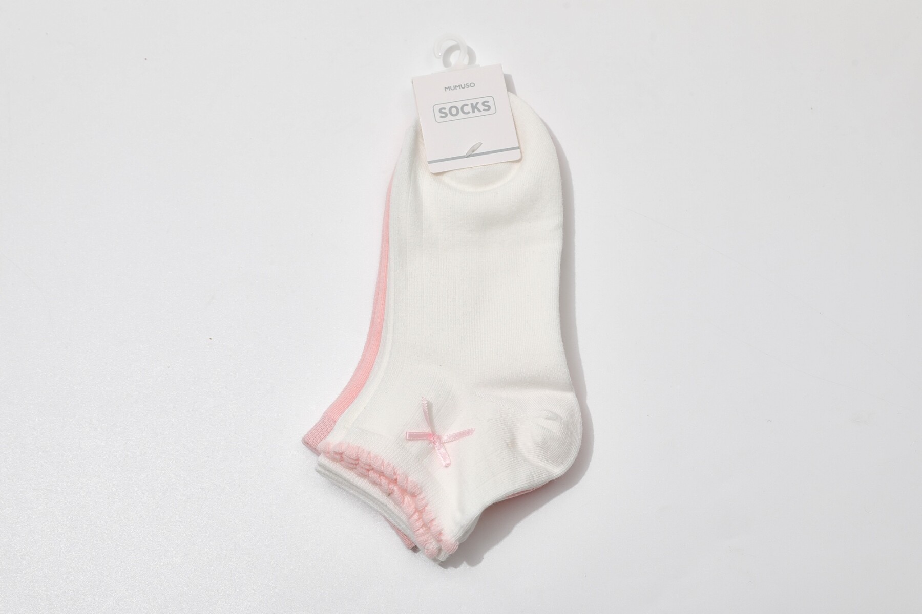 CALCETINES BAJOS CON MARIPOSAS ROSAS PARA MUJER (3 PARES) 