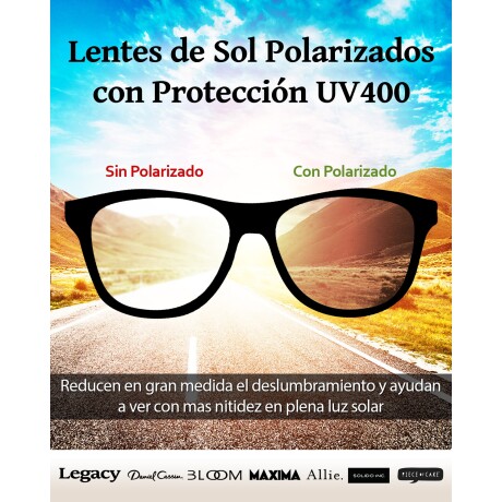 Lentes de sol Daniel Cassin Sant con polarizado y protección UV Rosa Viejo