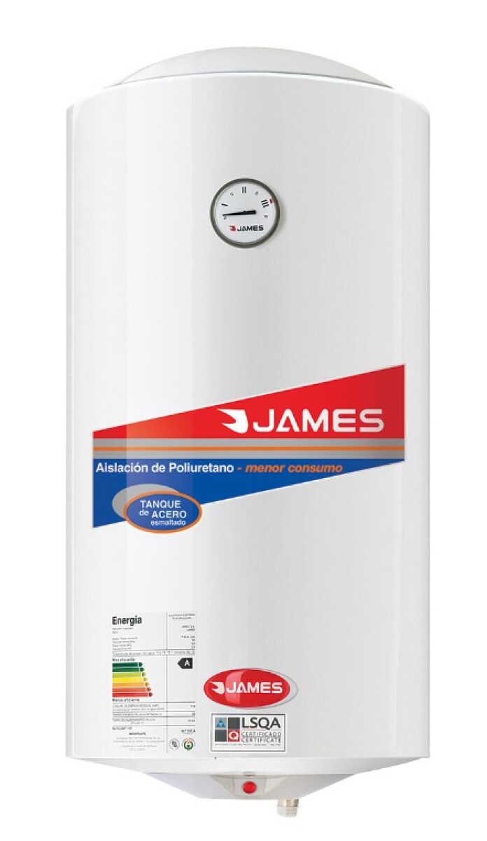 Termotanque James 60 Litros de Acero – Modelo Cilíndrico 