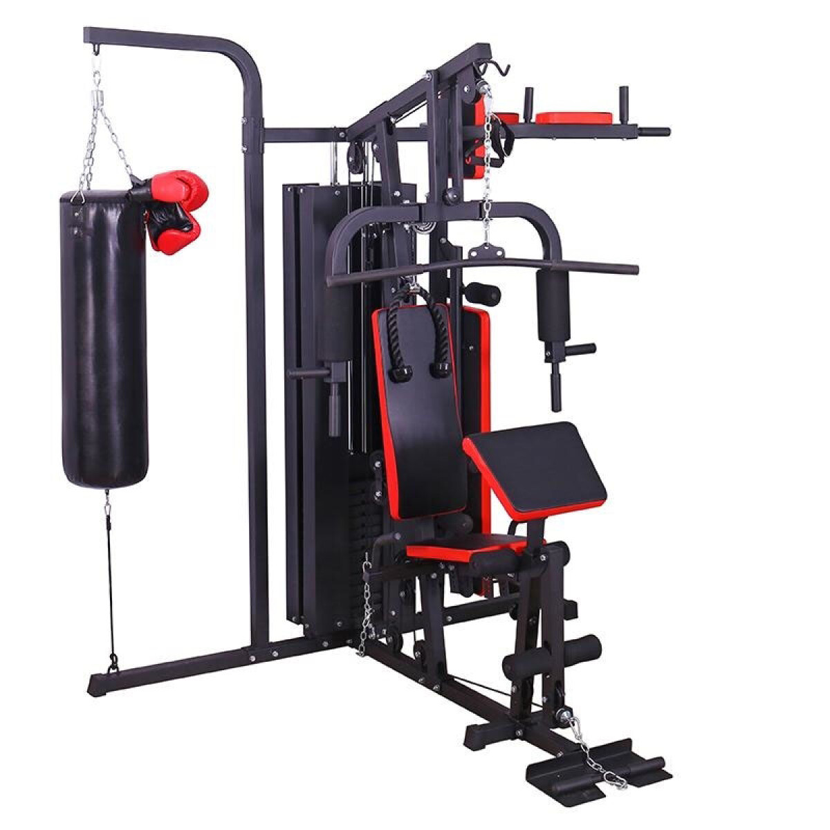 Gimnasio Multifunción + Banco Abs + Bolsa de Box W-183 