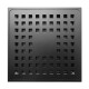 Desagüe Cuadrado 15X15 Color Negro Mate En Acero Inoxidable