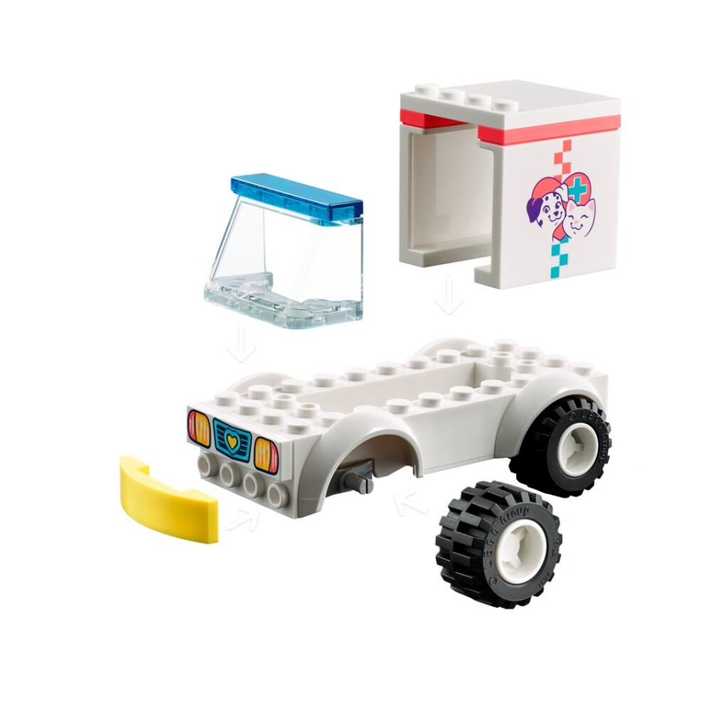 LEGO Ambulancia de la Clínica de Mascotas 54 Piezas 4+ LEGO AMBULANCIA DE LA CLÍNICA DE MASCOTAS 54PCS 4+