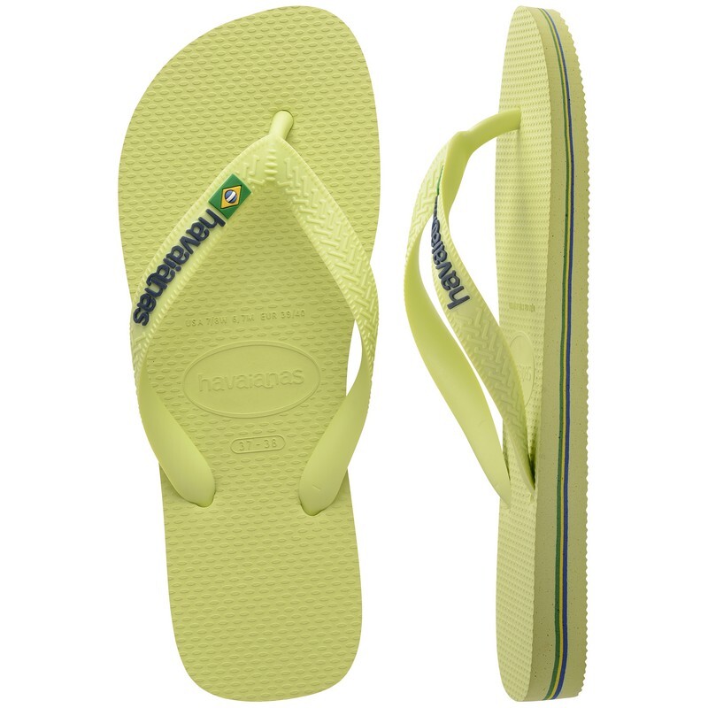 Ojotas Havaianas Brasil Logo Verde