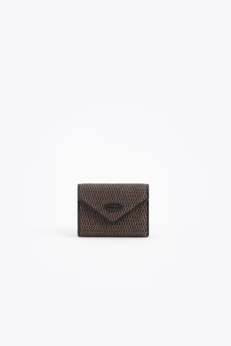BILLETERA LIPSTICK KNIT Negro