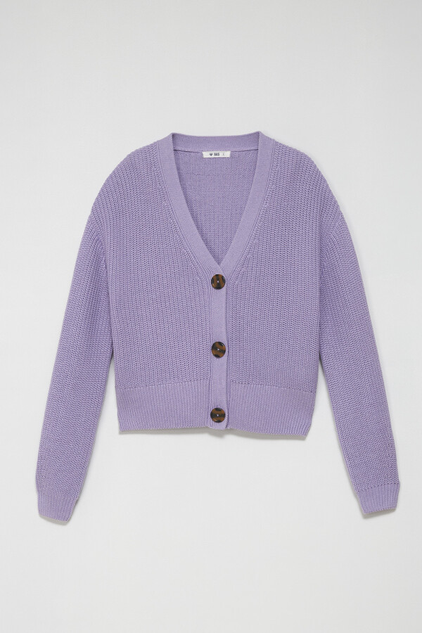 Cardigan de punto Lavanda