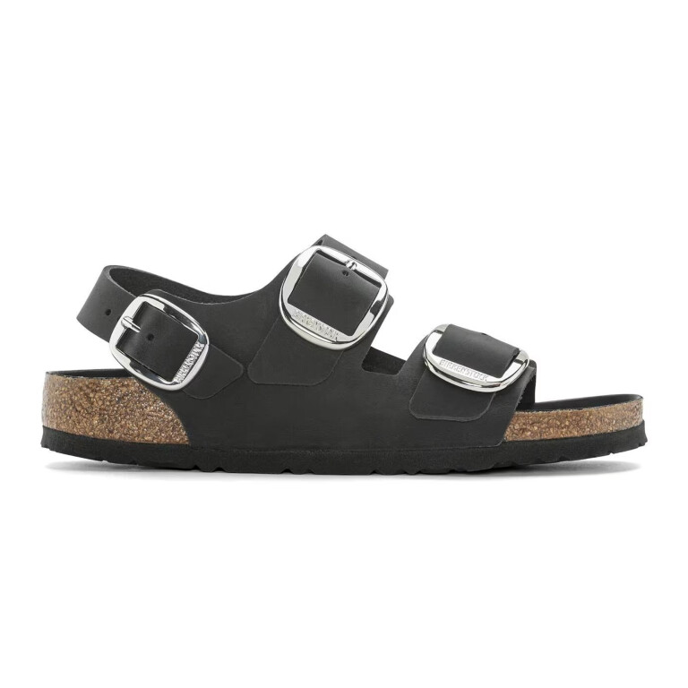 Sandalia Milano Big Buckle LEOI - Estrecho Negro