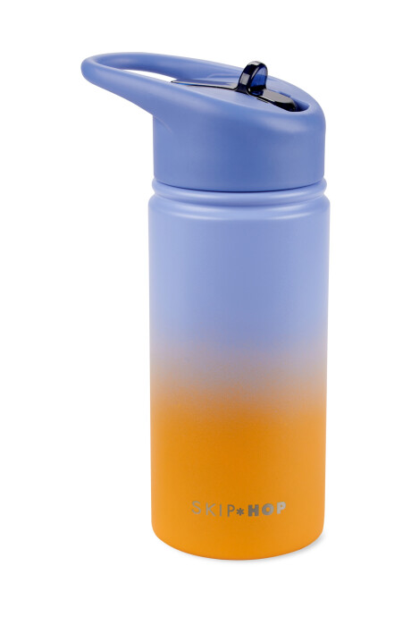 Botella Wander de acero inox. con sorbito, en degradé azul Sin color