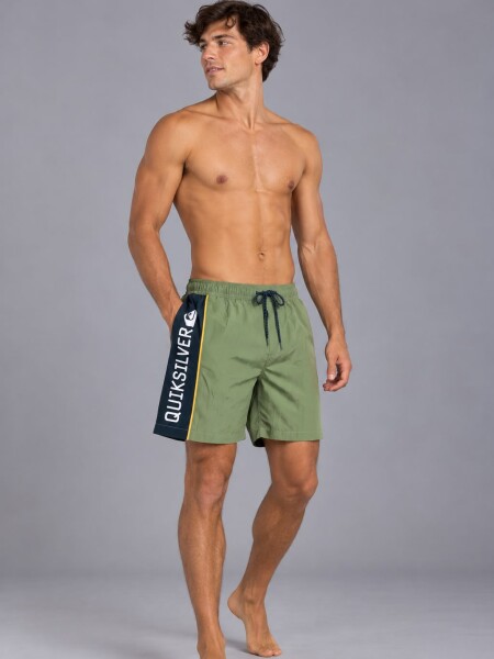 SHORT QUIKSILVER 40551 LOGO VERDE