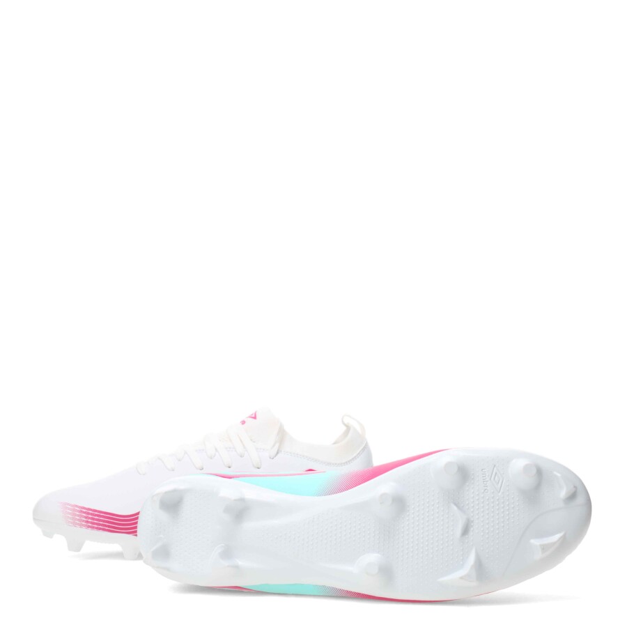 Championes de Hombre Umbro Fútbol 11 Vibe HG Blanco - Rosado