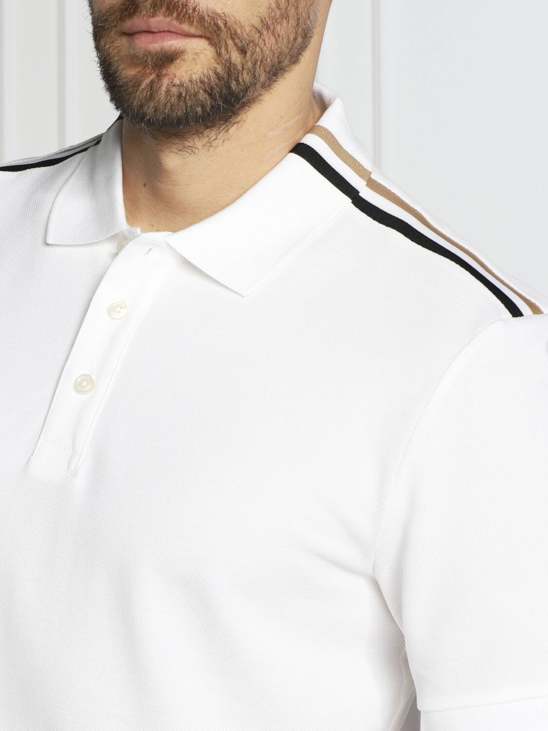 Hugo Boss -Remera Polo Regular Fit, Phillipson Blanco