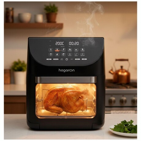 Freidora de Aire HOGARON 1800W Capacidad 12L 10 Programas Con Accesorios Freidora de Aire HOGARON 1800W Capacidad 12L 10 Programas Con Accesorios