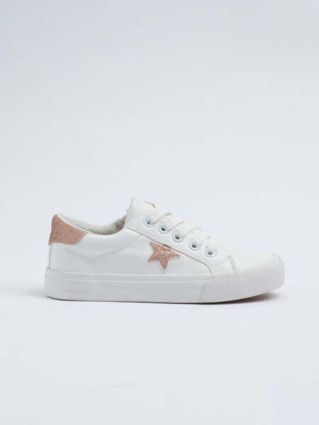 Zapatilla cordones estrella Blanco