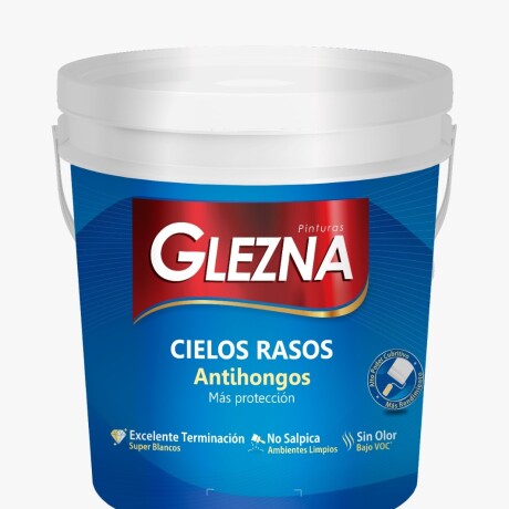 Pintura para Cielorraso Antihongos Blanco 18L Glezna Pintura para Cielorraso Antihongos Blanco 18L Glezna
