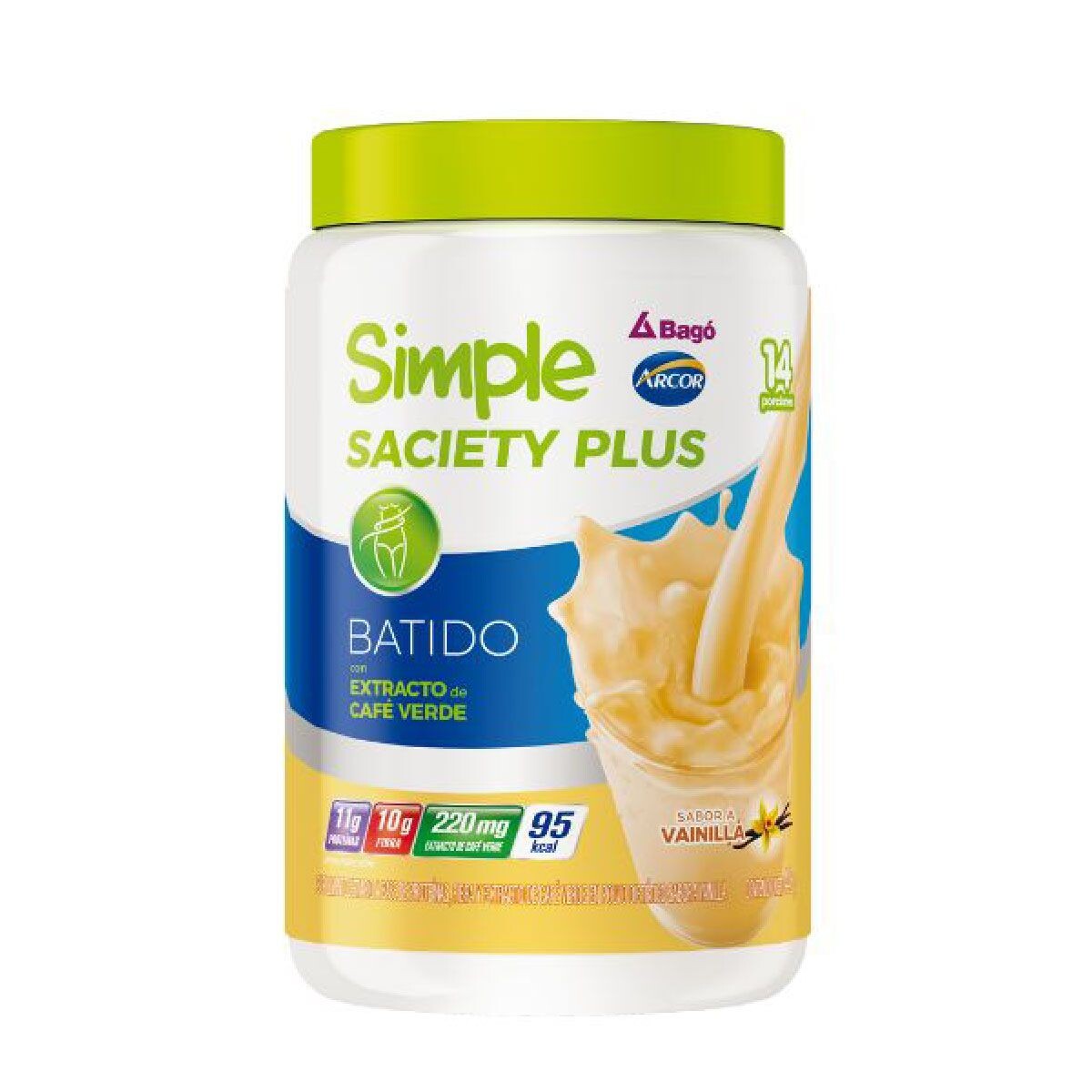 SIMPLE SACIETY PLUS VAINILLA POLV X448GR 