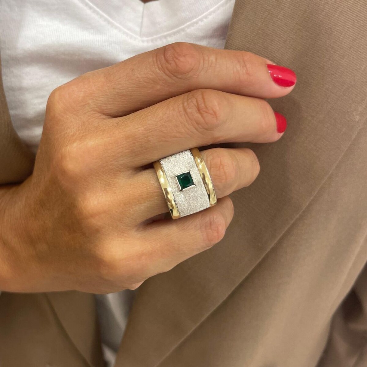 Anillo Milagros - Plata y Oro 