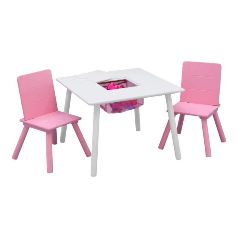 Juego de mesa con 2 sillas y almacenamiento Juego de mesa con 2 sillas y almacenamiento