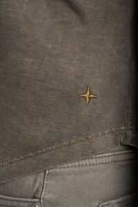 Remera Algodon Lavado Oliva