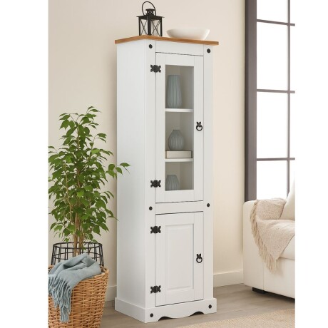 Panelero Línea Naturale Blanco/Roble