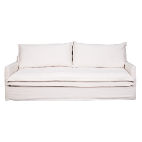 SOFA 4 CUERPOS TELA BLANCO ALASKA