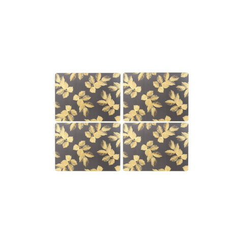 PORTMEIRION S MILLER GRIS OSCURO INDIVIDUALES SET x 4 -30x23 cm PORTMEIRION S MILLER GRIS OSCURO INDIVIDUALES SET x 4 -30x23 cm