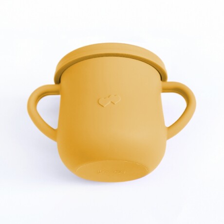 Tupper Taza Infantil Irrompible de Silicona con Asas p/Snaks Mostaza