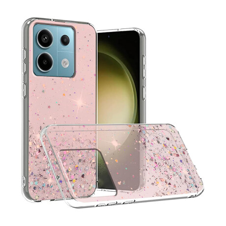 Protector Case TPU Glitter para Xiaomi Redmi Note 13 5G Pink sand