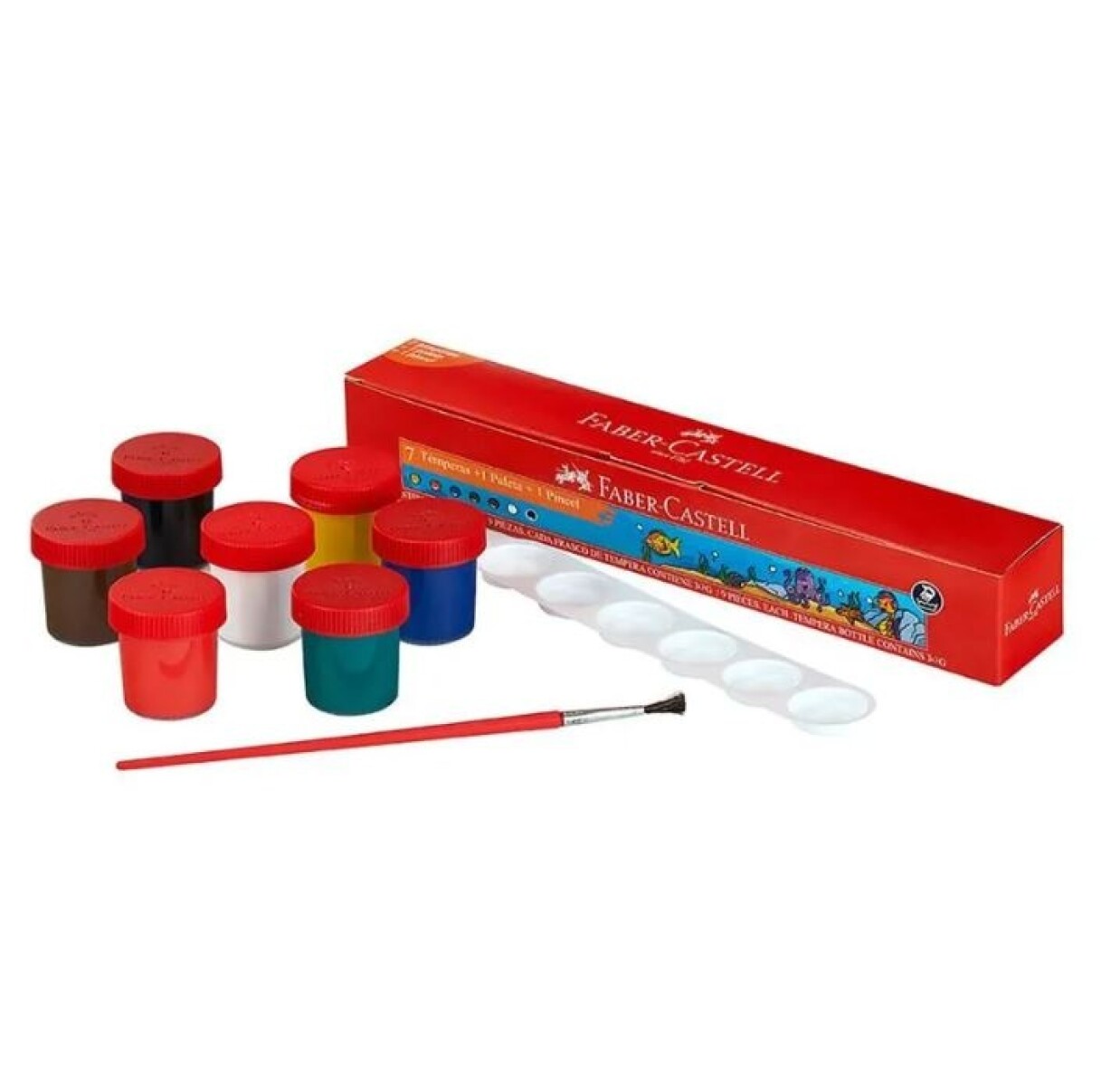 Témpera 7 Colores 30Ml Faber-Castell 