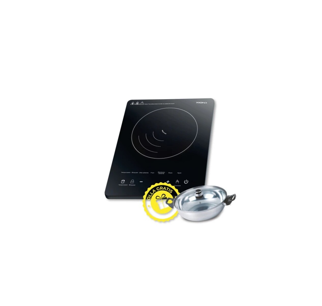 Anafe A Induccion Xion Portatil 1 Hornalla Con Olla De Regalo 