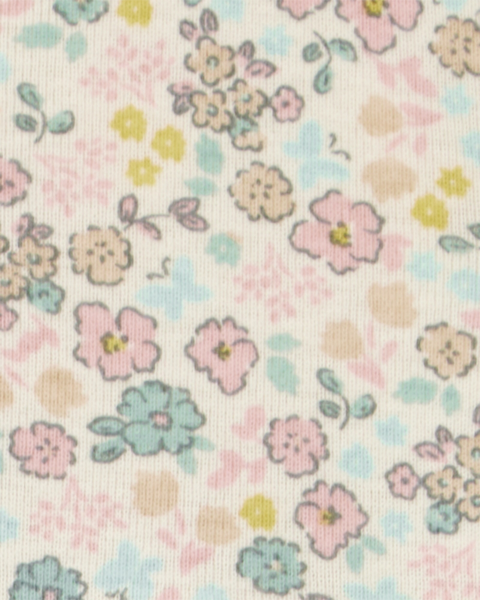 Set dos piezas de algodón, vestido y saco, diseño floral Sin color