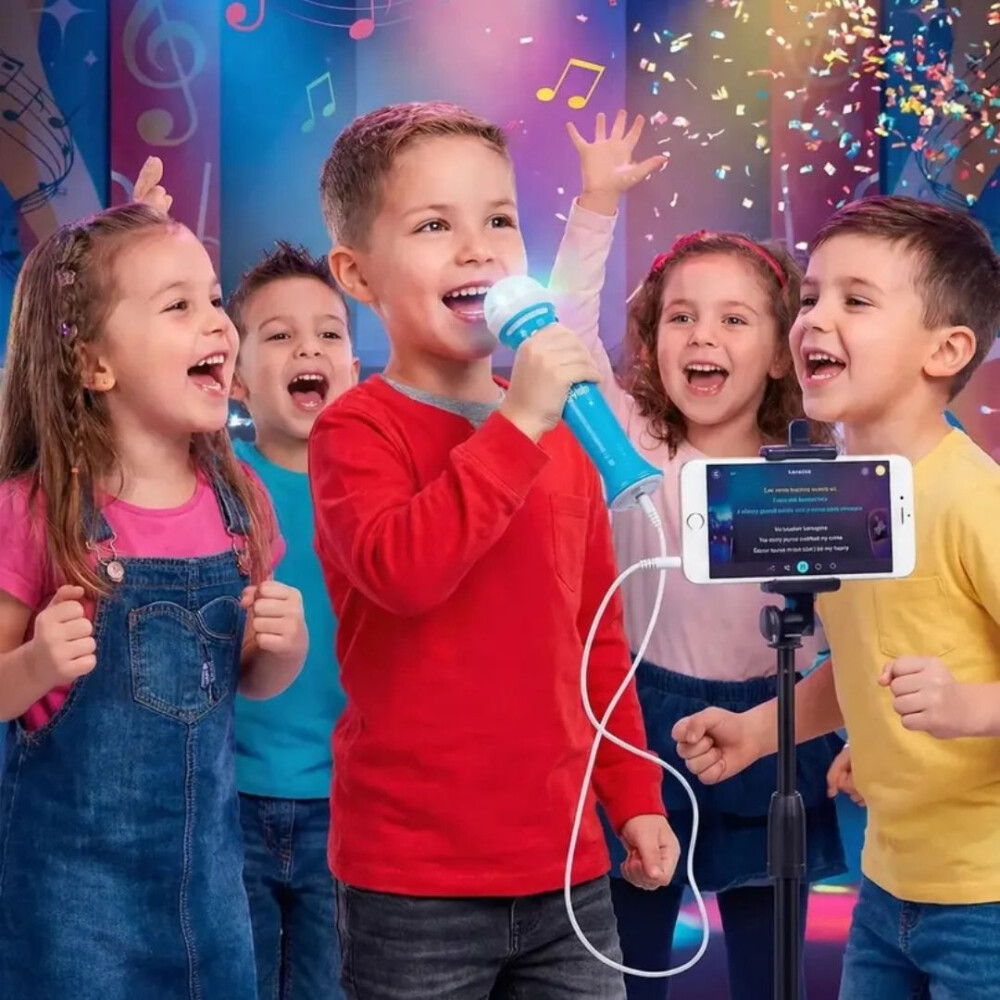 Micrófono Infantil Karaoke Conexión Celular CELESTE