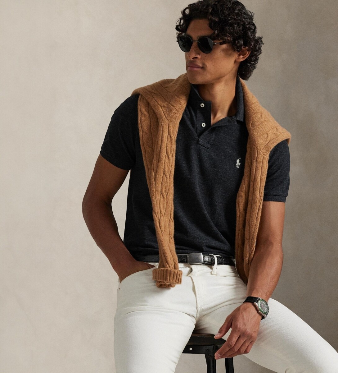 Remera Polo Ralph Lauren - Negro Melange 