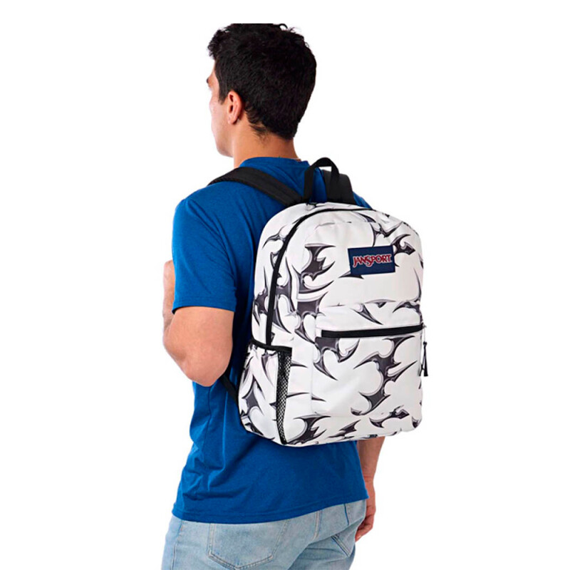 Mochila Cross Town - Unisex Cyber Silver White