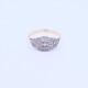 Anillo oro 18k antiguo con brillante central y diamantes. Anillo oro 18k antiguo con brillante central y diamantes.